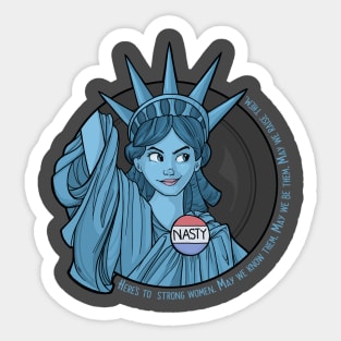 Nasty Lady Liberty Sticker